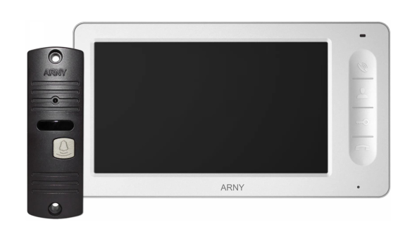 Комплект домофонный ARNY AVD-7005 (AVD-705 + AVP-05 (v.2)), White + Brown