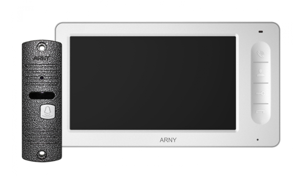 Комплект видеодомофона ARNY AVD-7005 (ver.2) Білий \ Сірий