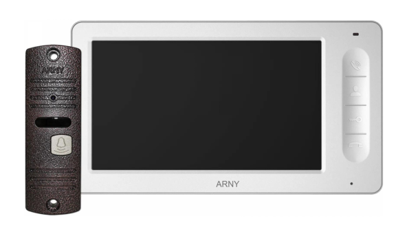Комплект домофонный ARNY AVD-7005 (AVD-705 + AVP-05 (v.2)), White + Copper