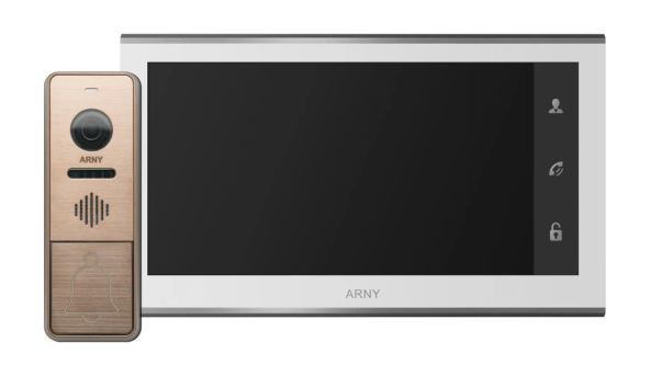 Комплект домофонный ARNY AVD-7342 (AVD-730 + AVP-NG420 1Мп), White + Copper