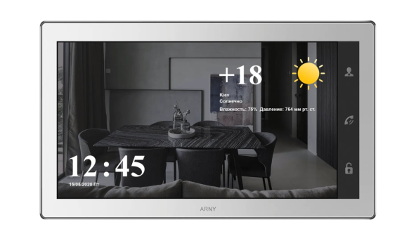 Видеодомофон ARNY AVD-1060 2Мп 10'' Wi-Fi IPS, White