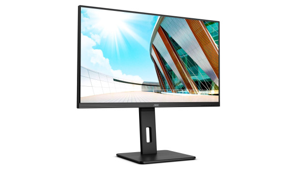 TFT 31.5" AOC Q32P2, IPS, QHD, DP, HDMI x 2, USB 3.2x4, Pivot, HAS, колонки, чорний - 593636