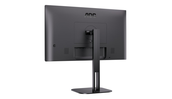 TFT 27" AOC 27V5C/BK, FHD, IPS, 75Гц, 1 мс, HDMI, DP, USB-C, USB-hub, HAS, Pivot, колонки, чорний - 593687