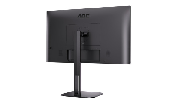 TFT 27" AOC 27V5C/BK, FHD, IPS, 75Гц, 1 мс, HDMI, DP, USB-C, USB-hub, HAS, Pivot, колонки, чорний - 593687