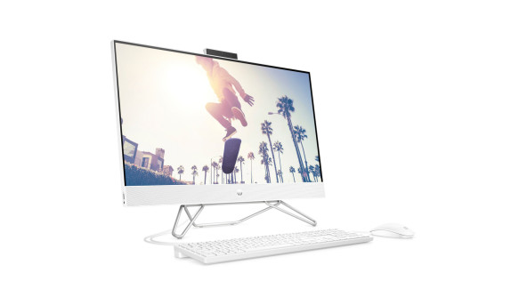 Моноблок 27" HP 27-cb1005ua AiO Ryzen 5 5625U/16Gb/SSD512Gb/WiFi/Cam/K&M/DOS/Starry White - 593743
