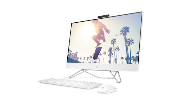 Моноблок 27" HP 27-cb1005ua AiO Ryzen 5 5625U/16Gb/SSD512Gb/WiFi/Cam/K&M/DOS/Starry White - 593743