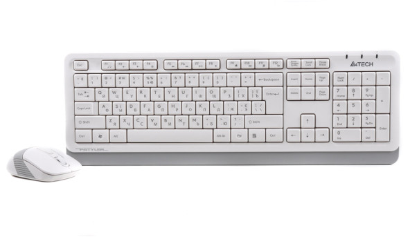 Kомплект A4tech Fstyler клавіатура+миш, бездротовий White + Grey, USB - 593748