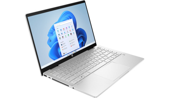 HP Pavilion x360 14-ek1011ua 14" FHD IPS Ts/i3-1315U (4.5)/8Gb/SSD512Gb/Int UHD/Підс/DOS/Сріблястий - 593760