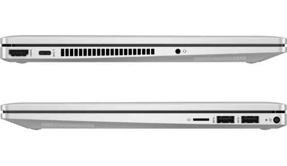 HP Pavilion x360 14-ek1011ua 14" FHD IPS Ts/i3-1315U (4.5)/8Gb/SSD512Gb/Int UHD/Підс/DOS/Сріблястий - 593760