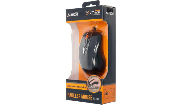 Мишка A4-Tech N-70FX V-Track 1600dpi, 6кн., Optic 2.0 чорна - 593771