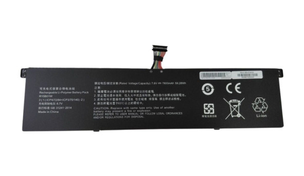Акумулятор для ноутбука Xiaomi R15B01W Mi Pro 15.6 7.6 В Black 7800 мАг OEM