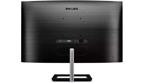 TFT 31.5" Philips 325E1C, VA, QHD, вигнутий, VGA, HDMI, DP, чорний з сріблястим