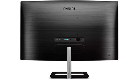TFT 31.5" Philips 325E1C, VA, QHD, вигнутий, VGA, HDMI, DP, чорний з сріблястим - 593959