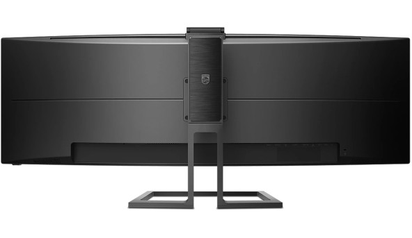 TFT 48.8" Philips 499P9H, VA, 5120 x 1440, USB-C, HDMI (2.0)x2, DPx2, RJ45, webcam, колонки, чорний - 593960