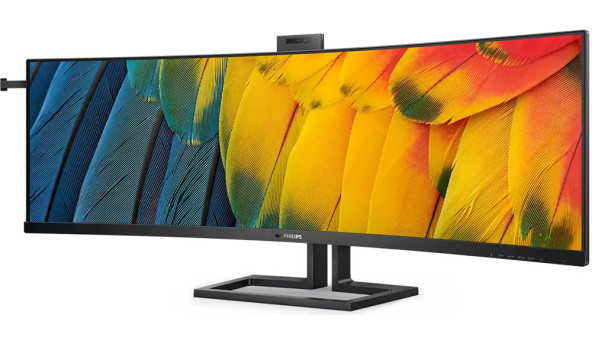 TFT 44,5" Philips 45B1U6900CH, Dual QHD, VA, вигн., 2xHDMI, DP, USB-C, RJ-45, USB-hub, cam, HAS, кол - 593963