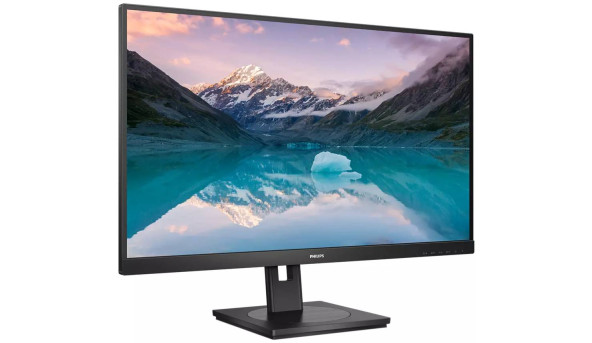 TFT 27" Philips 275S9JML, QHD, IPS, 75Гц, HDMI, DP, USB-hub, HAS, Pivot, колонки, чорний - 593965
