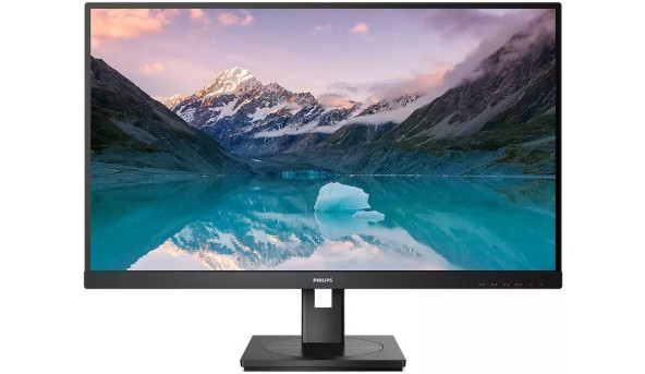 TFT 27" Philips 275S9JML, QHD, IPS, 75Гц, HDMI, DP, USB-hub, HAS, Pivot, колонки, чорний