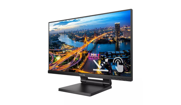 TFT 23.8" Philips 242B1TC, IPS, сенсорний (10 дотиків), VGA, DP, HDMI, USB,  HAS, колонки, чорний - 593967