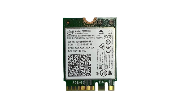 Адаптер Wi-Fi для Asus UX305C Intel Wireless-AC 7265 NGW (7265NGW) Б/В