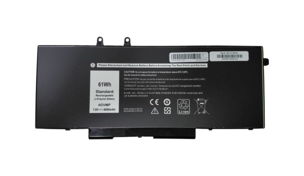 Акумулятор для ноутбука Dell 4GVMP Precision 3540 7.6 В Black 8000 мАг OEM