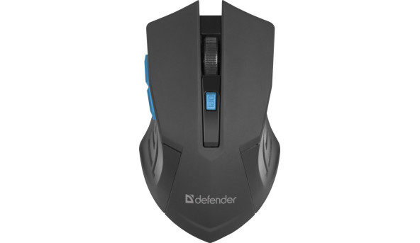 Мишка Defender Accura MM-275, бездротова, 6 кн. до 1600 dpi, синій