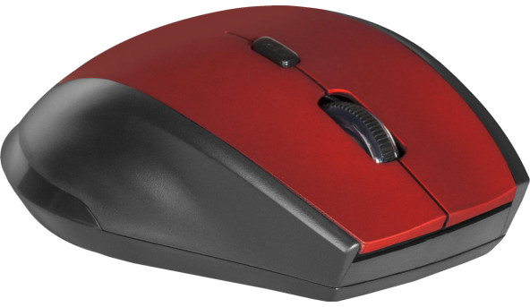 Мишка Defender Accura MM-365, бездротова, 6 кн. до 1600 dpi, червона - 594055