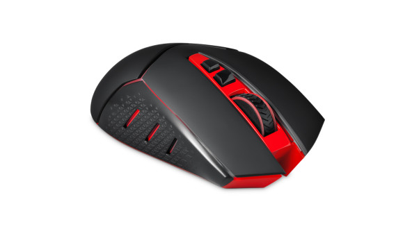 Мишка Redragon Mirage 15м, ігрова, бездротова, 4800dpi., 8кн., чорна - 594099