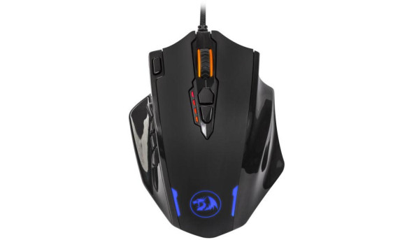 Мишка Redragon Impact RGB, ігрова, 12400dpi., 19кн., чорна - 594101