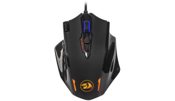 Мишка Redragon Impact RGB, ігрова, 12400dpi., 19кн., чорна - 594101