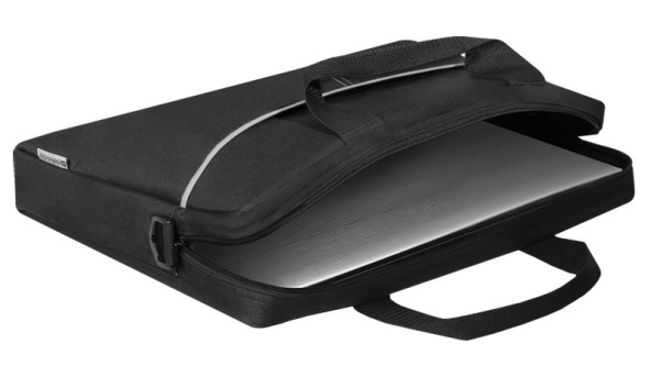 Сумка для ноутбука 15.6'' Defender Lite з кишенею, чорно-сіра
