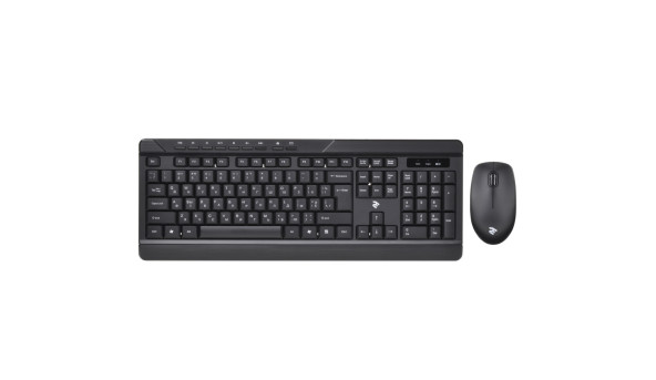 Комплект 2E MK410 бездротовий чорий