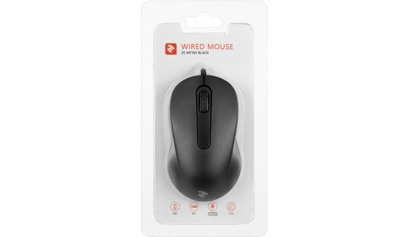 Мишка 2Е MF160 USB чорна - 594322
