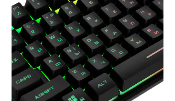 Клавіатура ігрова 2E Gaming KG355 LED Ukr 87key USB чорна - 594325