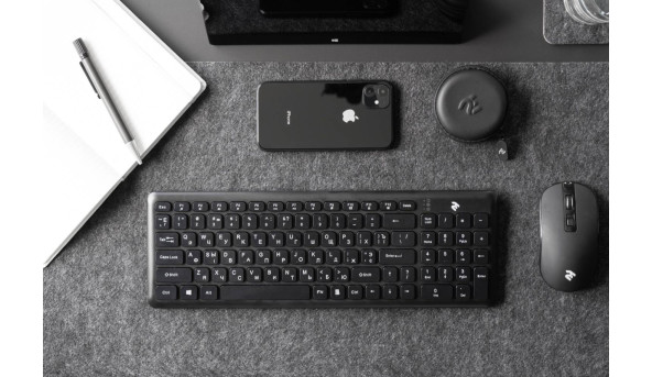Клавіатура 2E KS230 Slim WL Black - 594336