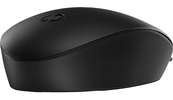 Мишка дротова HP 125, 3кн., 1200 dpi, чорний - 594342