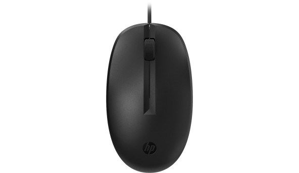 Мишка дротова HP 125, 3кн., 1200 dpi, чорна