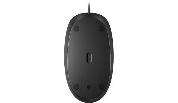Мишка дротова HP 125, 3кн., 1200 dpi, чорний - 594342