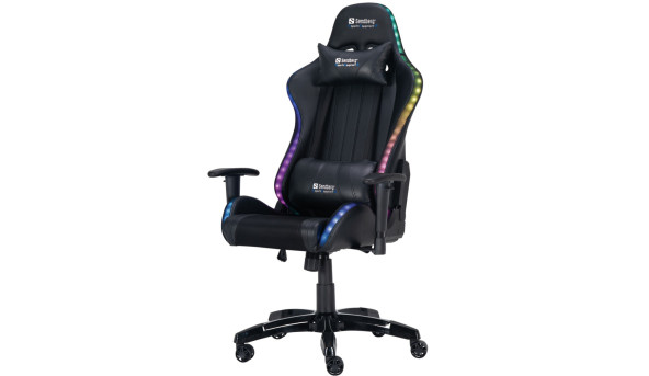 Крісло ігрове Sandberg Commander Gaming Chair RGB 4 клас, 150 кг