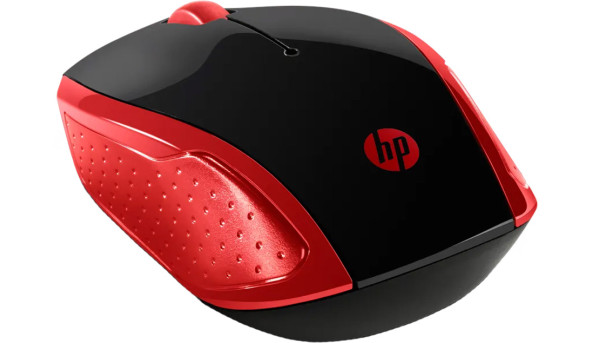 Мишка бездротова HP 200, 3 кн., 1000 dpi, чорно-червоний - 594365