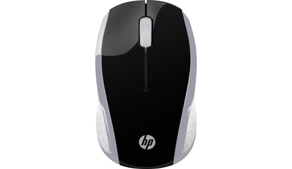 Мишка бездротова HP 200 Pike Silver Wireless Mouse, 3 кн., 1000 dpi, чорно-срібляста