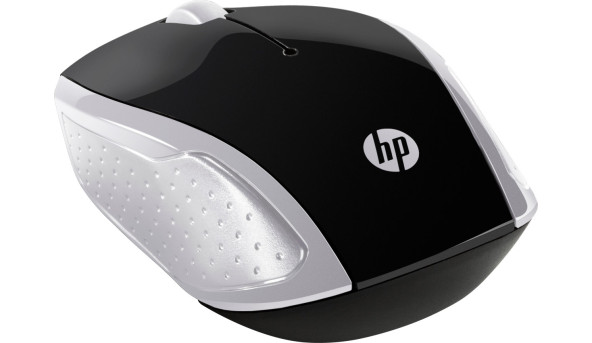 Мишка бездротова HP 200 Pike Silver Wireless Mouse, 3 кн., 1000 dpi, чорно-срібляста - 594366