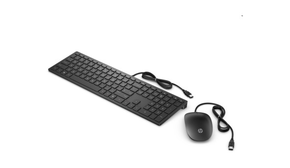 Комплект дротовий HP Pavilion 400 мишка і клавіатура, USB-A, чорний