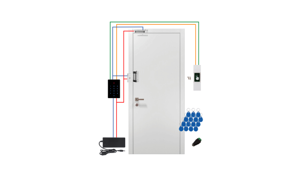 Бездротовий (Wi-Fi) комплект СКУД для важких металевих дверей з двома замками GV-505