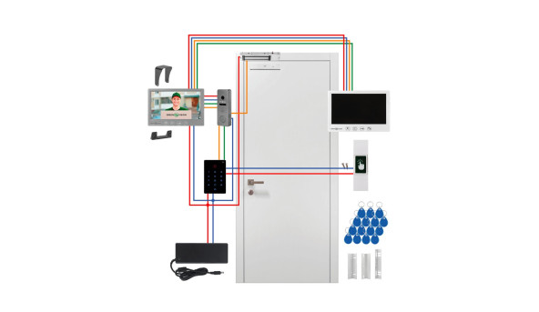 Комплект домофона с WiFi контроллером и двумя мониторами GV-512 - 594462