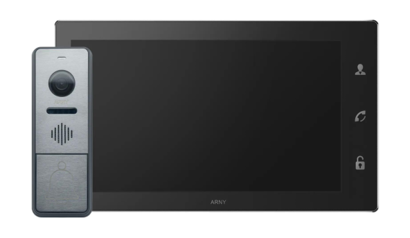 Комплект домофонный ARNY AVD-1644 (AVD-1060 2Мп Wi-Fi + AVP-NG440 2Мп), Black + Graphite