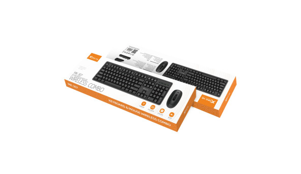 Комплект бездротовий XTRIKE ME UA (клавіатура + мишка 4 кн.,1600dpi) чорний