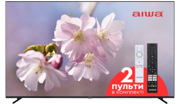 TV 65 AIWA 65QS8003UHD UHD/QLED/T2/Android 11/2 x 10W/Dolby Digital/VGA/HDMI/Wi-Fi/Black