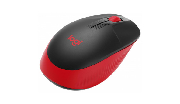 Мишка Logitech M190 Wireless, Full size, Red - 595053