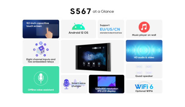 S567W- 10" SIP Android домофон