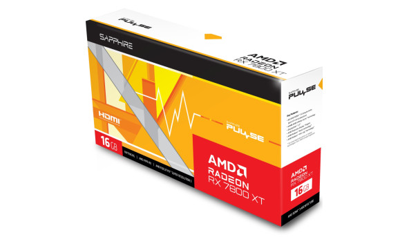 AMD Radeon RX 7800 XT Sapphire PULSE GAMING, 16GB GDDR6, 256 bit, PCI-Express 4.0 x16 - 595478